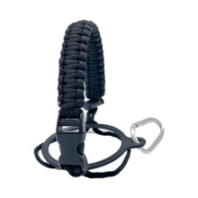 (Sapphire Blue) Braided Rope Handle Sport Water Bottle Carrying Cord