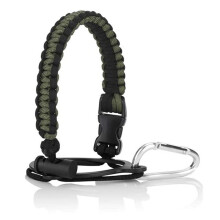 (Military Green) Sport Water Bottle Rope Handle Braided Rope Handle Water Bottle Carrying Cord