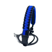 (Sapphire Blue) Sport Water Bottle Rope Handle Braided Rope Handle Water Bottle Carrying Cord