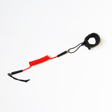 (Black) Surfboard Safety Hand Rope Raft Kayak Lifesaving TPU Rotatable Wrist Strap