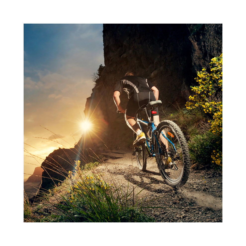 Usb Rechargeable Led Bike Head & Rear With Horn, Speedometer, And Odometer Light 123643797974