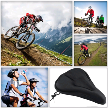Bike Cycle Bicycle Extra Comfortable Gel Pad Cushion Cover For Saddle Seat Comfy