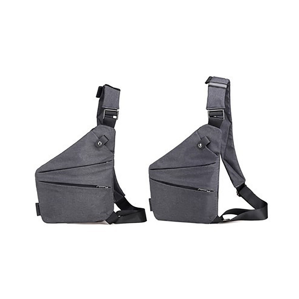 (Grayâ£Â¨Left Shoulderâ£Â©) Anti-Theft Waterproof Shoulder Backpack Sling Chest Crossbody Bag Rucksack For Bicycle Sport Gray 123643793655