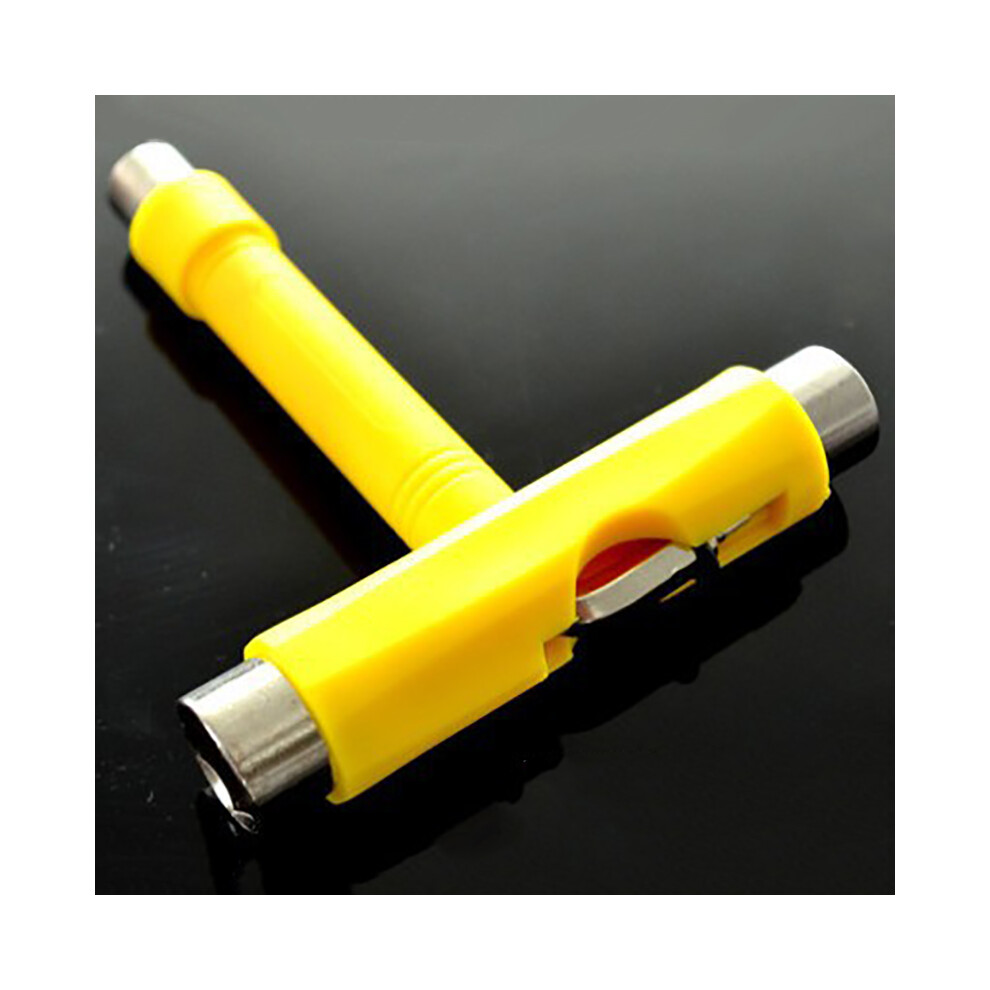(Yellow) Skate/Scooter/Skate Roller/Long Board All In 1 Allen Wrench T Shape Tool 413590955931