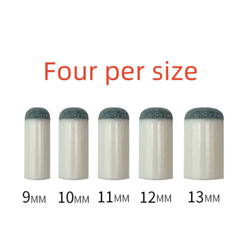 20 Pcs 9-13 mm Pool Cue Tips Pool Stick Tips Slip on Cue Tips Replacement Pool