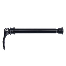 (A(front bar)) Black 100x15mm Thru Axle Threaded Front Fork Shaft with Turn Lever for Mountain Road Bikes