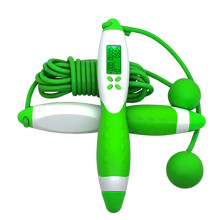 (white green) Digital Counting Jump Rope - Electronic Calorie Counter, Fitness & Wireless Skipping Rope Set