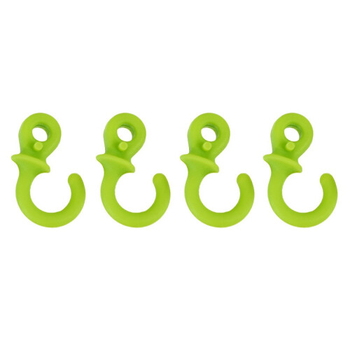 (Green) 4pcs Archery Bow String Stabilizer Monkey Tail Silencer Compound Dampener