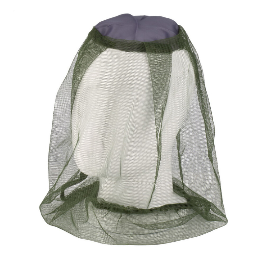 (Green) 5-Pack Outdoor Insect Repellent Hat with Mosquito Net - Ideal for Camping, Fishing, and Field Activities