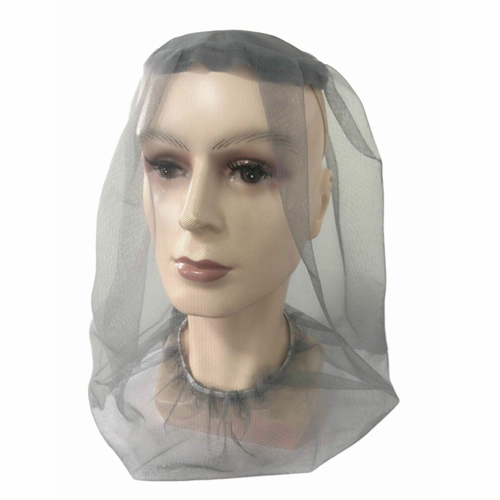 (Grey) 5-Pack Outdoor Insect Repellent Hat with Mosquito Net, Ideal for Camping, Fishing, and Field Activities