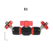 (E1-1/4 Screw) 1/4" Adapter for Mini DSLR Camera Monitor, Ball Head Magic Arm Mount