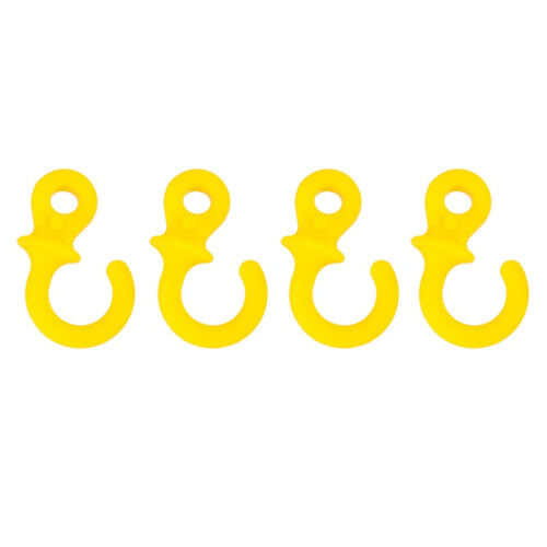 (Yellow) 4pcs Archery Compound Bow String Stabilizer Monkey Tail Rubber Silencer Dampener