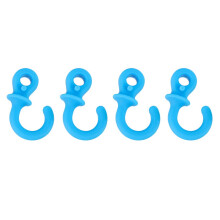 (Blue) 4pcs Archery Bow String Stabilizer Monkey Tail Silencer Compound Dampener
