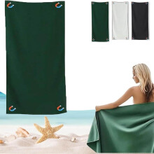 Extra-Large 31"x77" Outdoor Magnetic Quick-Dry Sand-Proof Beach Towel