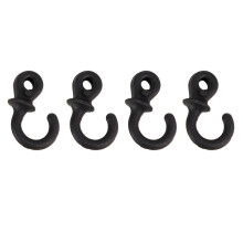 (Black) 4pcs Archery Bow String Stabilizer Monkey Tail Silencer Compound Dampener
