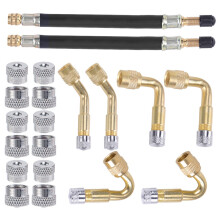 Bicycle Air Pump Nozzle Valve Adapter & Tire Hose Extension Rod - Air Pump Parts