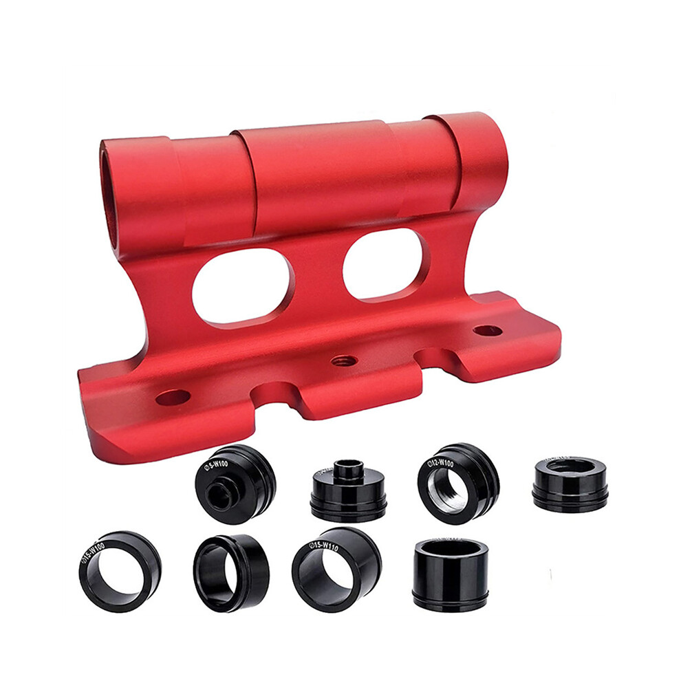 (Red) Aluminum Bike Block Fork Mount Bicycle Mount Carrier Rack For Car Roof Rack Kit Red 110691560261