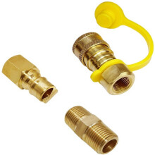 3/8" NPT Natural Gas & Propane Quick Connect Fittings - US Standard Thread Connector