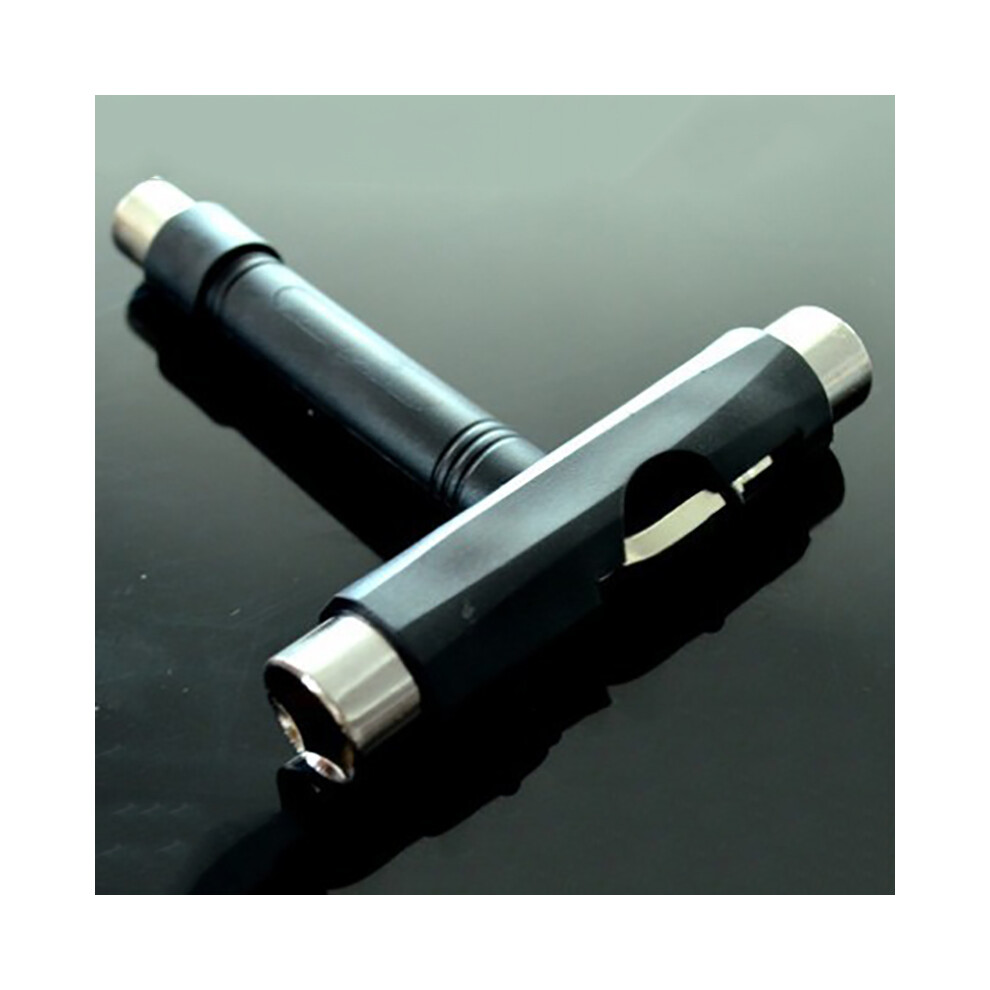 (Black) Skate/Scooter/Skate Roller/Long Board All In 1 Allen Wrench T Shape Tool 413590426493