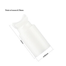(4.65??0.75??9.00mm) 1PCS WaterDrop Ceramic Half-Moon Pin - Wheel Drum Twisted Crescent Pin