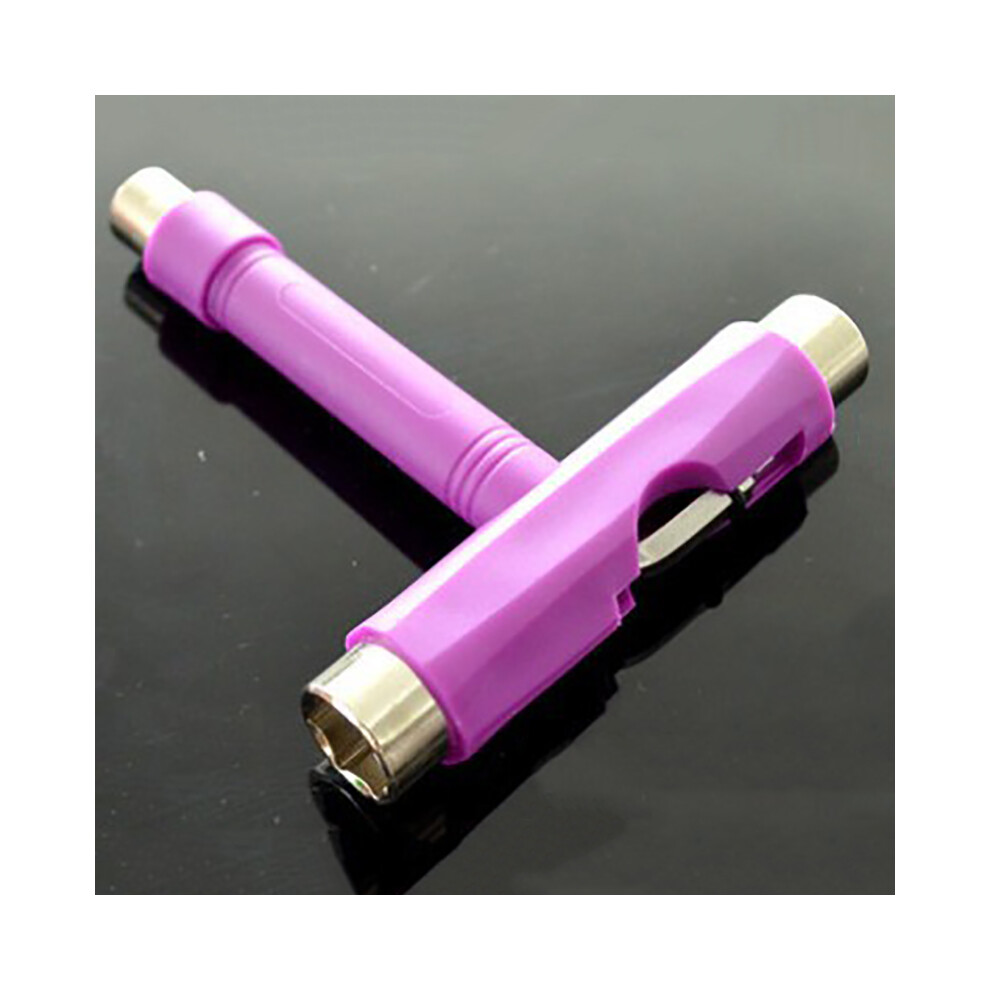 (Purple) Skate/Scooter/Skate Roller/Long Board All In 1 Allen Wrench T Shape Tool 413590955917