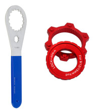 (Red) Bicycle Pedal Axle Removal Wrench For Mountain Road Axle Bolt Locking Tool