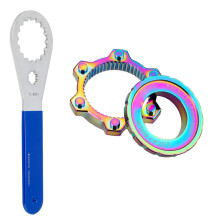 (Red) Bicycle Pedal Axle Removal Wrench for Mountain & Road Bikes - Bolt Locking Tool