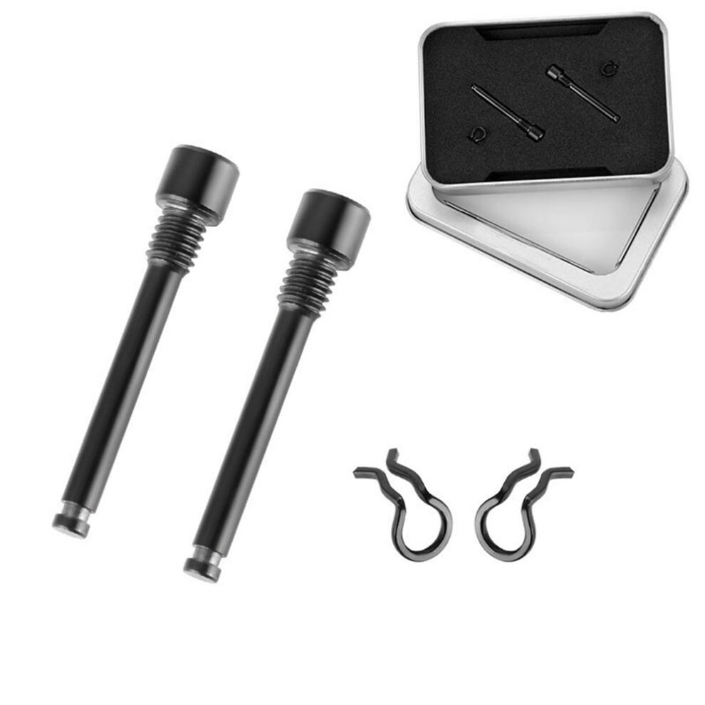 (Black) Bicycle Parts Threaded Pins Brake Plugs Oil Discs Tc4 Titanium Bicycle Hydraulic Discs Black 110691559678