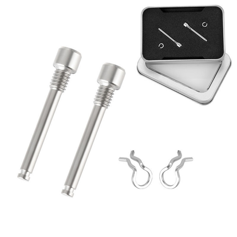 (Silver) Bicycle Parts Threaded Pins Brake Plugs Oil Discs Tc4 Titanium Bicycle Hydraulic Discs Silver 110691559685