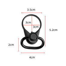 1PCS Tactically Hunting Loop Sling Adapters Single Point Sling Mounts End Plate