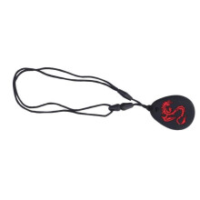 Teething necklace, Sensory silicone chew necklace, 2 pieces, teething rings, toy accessory, Red Dragon