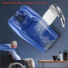 Portable inflatable shampoo basin with pump, head washing tub for the elderly, disabled, and pregnant women.