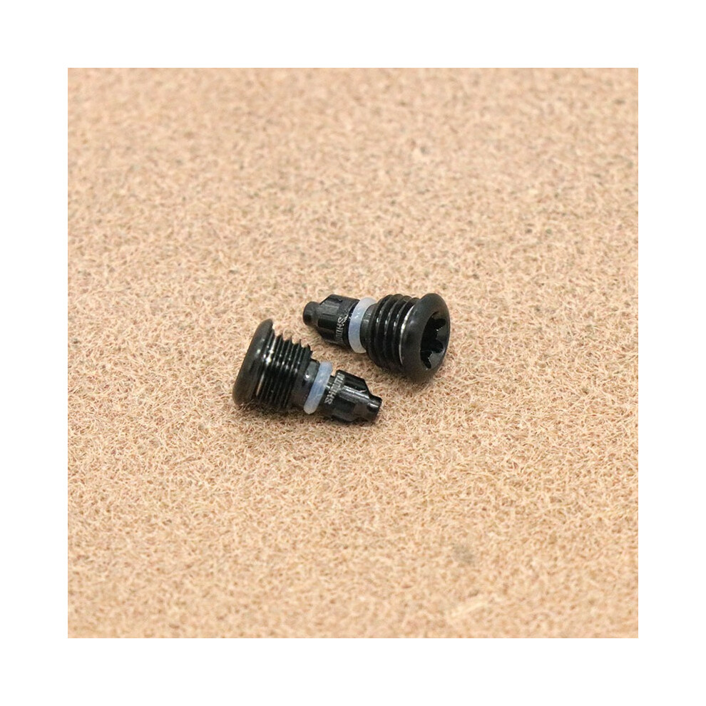 (Black) 2Pcs For Magura Mt2 Mt4 Mt5 Mt7 Mt8 Brake Seal Oil Plug Titanium Alloy Screw Black 110691564559