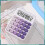 Pink Calculator, Cute Calculator, Large 12-Digit LCD Screen, Large Round Button, Gradient Material Pack, Purple 1