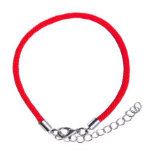 Bracciale da uomo regolabile con cordino rosso ZB0367