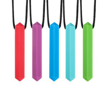 Children's silicone teething ring, chewable pendant, hexagonal silicone teething ring, molar stick