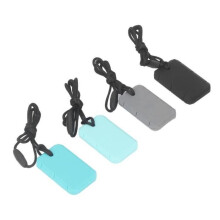 Colar de silicone para mastigar com 4 peças, silicone de alta qualidade, brinquedo para bebê