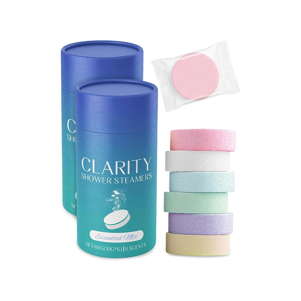 12 Pcs Aromatherapy Shower Steamers with Essential Oils for Relaxing Spa Experience, Long Lasting Fragrance