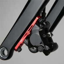 Road Bike Flat Mount Disc Brake Adapter with Bolts Front Wheel 70mm Rear Wheel 34mm, Aluminum Alloy CNC Rear