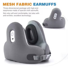 Memory Foam Travel Neck Pillow with Noise Reduction,U-Shaped Music Pillow for Comfort the Travel