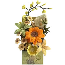 Bastelset für Pfeifenreiniger: Blumen Selber Machen - Chenille-Stiele, Bunte Pfeifenreiniger-Blumen für Zuhause B