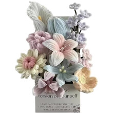 Pipe Cleaners  Flowers Kit DIY Chenille Stems Bouquet Decor Colorful Pipe Cleaners Flower Making for Home Room A