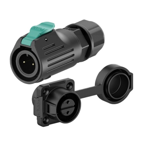 EW-LP12 Industrial Waterproof Connector, Quick Plug Circular Aviation Connector, 2-Pin Plastic Shell, Quickly Plug