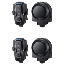 Wireless Bike with Remote Control - Sensor Anti-Theft Security System for Bicycle Motorcycle, USB Recharg 2pc