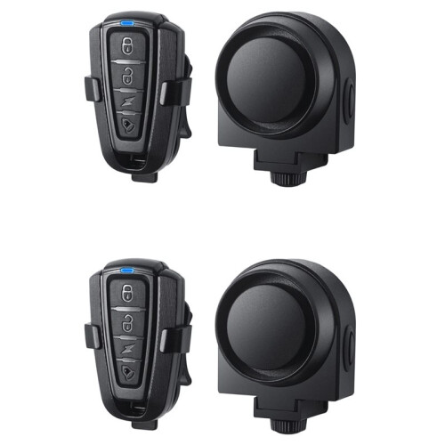 Wireless Bike with Remote Control - Sensor Anti-Theft Security System for Bicycle Motorcycle, USB Recharg 2pc