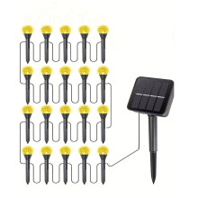 20-in-1 LED Solar Warmlichtslinger met 8 Modi, Waterdichte Tuin- en Terrasverlichting voor Feesten en Bruiloften