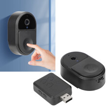 Portero de vídeo WiFi 128 GB Negro Receptor 90deg