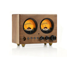 1Set VU-W 4-Way Audio Switcher 4-in-1 Stereo Preamp with VU Meter and Remote Control for HiFi Amplifier Speaker System
