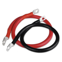 Ensemble de Câbles pour Onduleur de Batterie 6AWG de 50 cm (20 Pouces) avec Cosses à 9,5 mm (3/8")