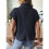 Damen-Pulloverweste mit Flügelärmeln, Rollkragen, Geripptes Strick-Tanktop, Basic-Slim-Fit-Oberteil Marineblau Einheitsgröße 4